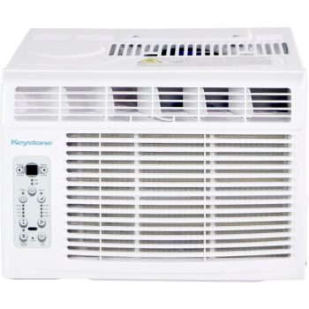Keystone 8,000 BTU 115V 350 Sq. Ft. Window Air Conditioner, White, KSTAW08CE