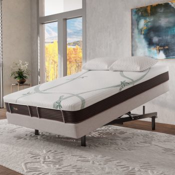 Ergo-Pedic iTilt Incline Therapy Adjustable Base With Massage