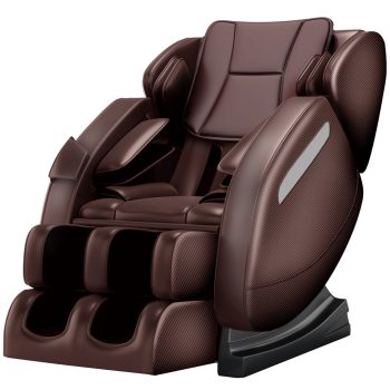 Real Relax Massage Chair, Full Body Recliner with Zero Gravity Chair, Air Pressure, Bluetooth, Heat and Foot Roller Included