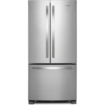 Whirlpool 33 Inch Freestanding French Door Refrigerator with 22 cu. ft. Capacity Fingerprint-Resistant Stainless Steel WRFF5333PZ