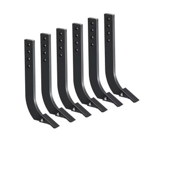 Box Blade for Tractor, 18” Scarifier Shank, 4-Hole Plow Leg, Adjustable Depth Box Blade for Plowing, Scarifying, Digging (6PCS)