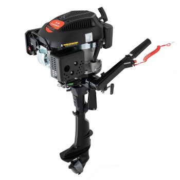6 HP 4-Stroke Heavy Duty Outboard Motor Fishing Boat Engine Air Cooling System