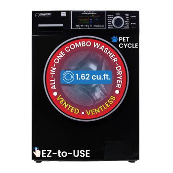 Equator Pet Compact 110V Vented/Ventless 15 lbs Sani Combo Washer Dryer in Black
