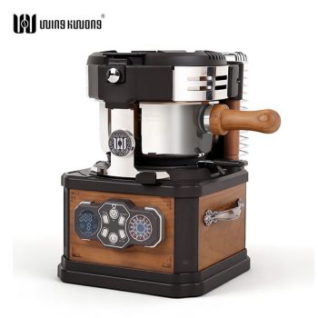Electric Coffee Roaster Household Use Real-Time Temperature Monitoring One-Touch Roast Control Stainless Steel Housing