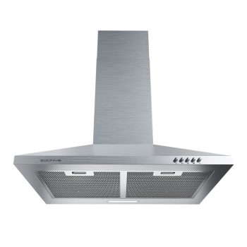 30 Inch Wall Mount Range Hood Ducted/Ductless Convertible Kitchen Exhaust Hood with 450 CFM Motor, 3 Speed Fan, LED Lighting and Dishwasher Safe Filters