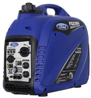 Ford 2300 Watt Gas Inverter Generator, Small Portable & Quiet, Home Use, Camping, Outdoor, CARB Compliant, Parallel Capability, Built Ford Tough, Generadores De Gasolina Silencioso, FG2300IS