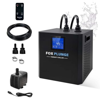 1/3HP Water Chiller for Cold Plunge, Ice Bath Cold Plunge Chiller System with Pump,LED Display & Remote Control for Cold Plunge Bathtub Recovery Home Use 110V