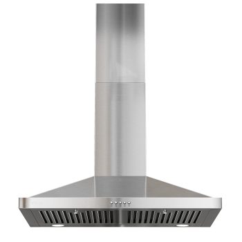VIKIO Wall Mount Range Hood - 500 CFM Convertible Stainless Steel, 3-Speed with Push Control, LED, Carbon Filters