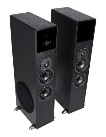 Rockville TM80B Black Home Theater System Tower Speakers 8" Sub/Bluetooth/USB