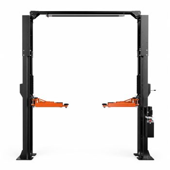 HPDAVV 11,000 lb 2-Post Car Lift,4 HP Hydraulic Vehicle Lift with Adjustable Arms, Black and Orange