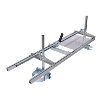 Portable Lumber Mill, aluminum steel construction, compatible with 14" to 48" chain saw bar sizes, portable for on-site lumber processing