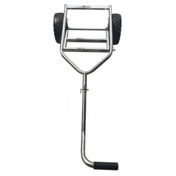 harayaa Boat Trolley Cart Trailer Aluminum Foldable Design for Easy Storage and Portability for Anglers Docks and Shorelines