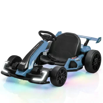 Go kart for Kids Ages 6 12, 24V Electric Drift Kart Ride on with 300W Motors, 360° Drift, 8.5 MPH, Adjustable Seat