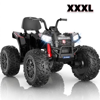 TOYBSNR 24V Kids ATV, 2-Seater 4WD Ride on Toys for Big Kids Ages 5-14, XXXL Powered Ride on Electric Car, 4 Wheeler with EVA Tires, Bluetooth, Music, Spring Suspension, Max 7.5MPH