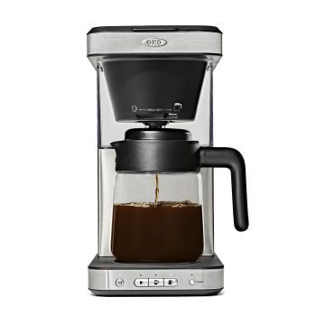 OXO Brew 8‑Cup Coffee Maker with Podless Single‑Serve and Glass Carafe