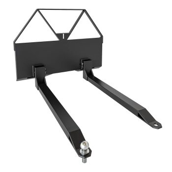 2600 LBS 46 in Heavy Duty Pallet Forks Quick Attach Mount Skid Steer Attachments with [Hitch Ball], Skid Steer Pallet Fork Frame Attachment for Loaders Tractors