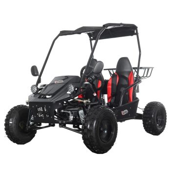 X-Pro E-Rover 2000 Electric Kids Go Kart with Reverse and Rear Disc Brake! Big 8” Wheels!