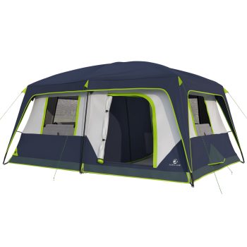 Sophia & William Camping Tent 14x10FT All-Weather Large Family Cabin Tent with 2-Room Partition