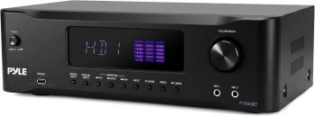Pyle 9.1 Channel AV Receiver Home Theater Audio Amplifier with HDMI 2.1, Bluetooth Streaming, Subwoofer Output & Surround Sound System for TV
