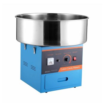Cotton Candy Machine, 1000W Electric Candy Floss Maker, Commercial Grade with Stainless Steel Bowl, Blue - for Parties & Home Use