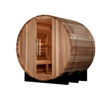 Golden Designs Sauna "St. Moritz" 2 Person Barrel Traditional Sauna - Pacific Cedar