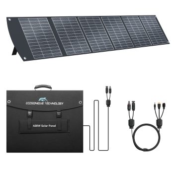 Portable Solar Panel for Most Power Stations, Foldable & Lightweight Solar Suitcase with Kickstands, 40V MC4 & Multi-Output for Solar Generators, RVs, Camping, and Outdoor Use