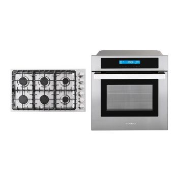 2 Piece Kitchen Package with 36" Drop In Gas Cooktop & 24" Electric Wall Oven