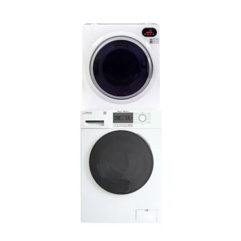 Equator COMPACT STACKABLE LAUNDRY Washer EW 822 1.57cf + Dryer ED 848 2.6cf 110V - White