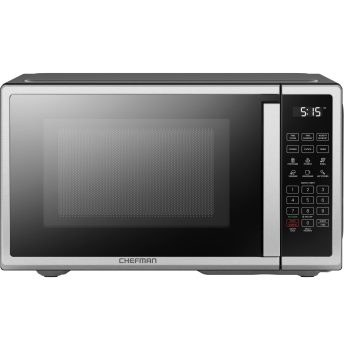 Chefman Countertop Microwave Oven, 900 Watts - Stainless Steel