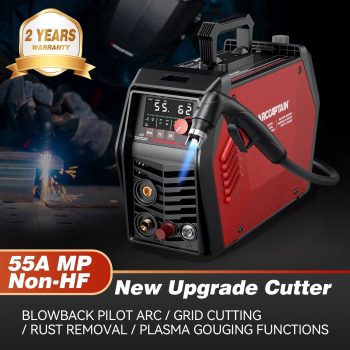 ARCCAPTAIN Plasma Cutter, 55A 120V/240V Dual Voltage, 1" Max Cut, App Control