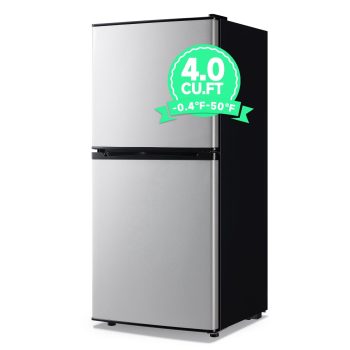 TACOOL 4.0 Cu.ft Small Refrigerator Mini Fridge for Bedroom Drink Holder Large Capacity Suit for Home, Apartment, Office