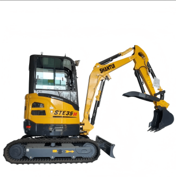 Shantui 2.8 Ton, Yanmar Diesel Engine Mini Excavator w/ Hydraulic Thumb | STE35SR