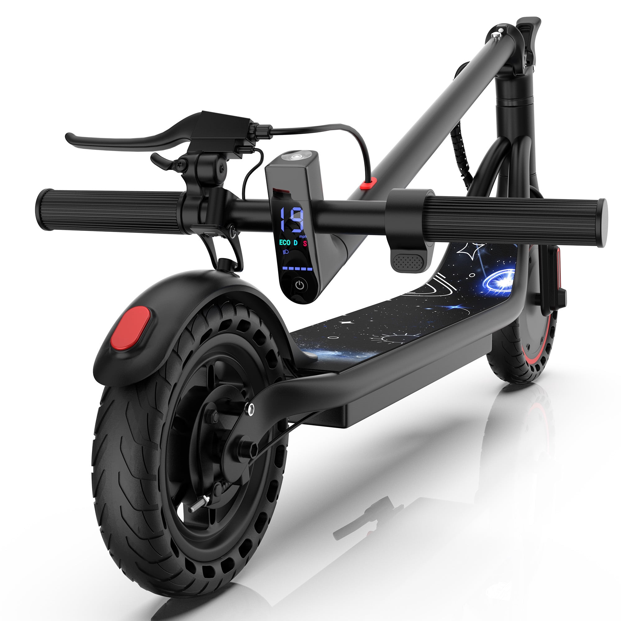 Electric Scooter for Adults, Folding E Scooter with Dual Braking, 350W Powerful Motor & 19 MPH Top Speed, 12 Miles Long Range
