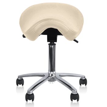 2xhome Ergonomic Rolling Saddle Stool, Adjustable Height Task Chair with PU Leather Padded Seat for Medical, Dental, Office, Salon, and Drafting Use