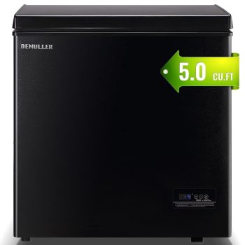 DEMULLER Deep Freezer Small Chest Freezer Top Open Door Two Baskets Digital Display