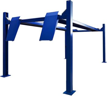 HPDAVV 9,000 LBS 4-Post Car Lift, Extra Tall & Wide Parking and Storage Auto Lift with 75.5" Max Height, 1PH Heavy-Duty Hydraulic System for Garage, Parking, or Workshop Use, 1 Year Warranty, 110V