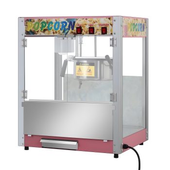 RIGMEC 8 Oz Kettle Popcorn Machine, Commercial 850 W Popcorn Maker Countertop for 48 Cups per Batch, Popcorn Popper with 3-Switch Control