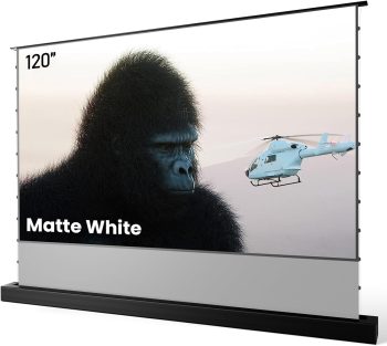 MW-F220 120" Motorized Floor Rising Matte Projector Screen 4K/8K Ultra HDLong/Short/Ultra-Short Throw Compatible