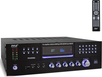 PYLE PD3000BA - Bluetooth Home Theater Preamplifier - Audio/Video Receiver System with CD/DVD Player, AM/FM Radio, MP3/USB Reader (3000 Watt)