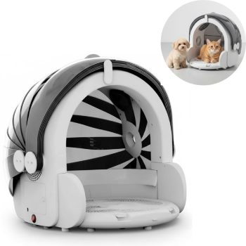 Eurhowing 60L Large Pet Dryer Box, Automatic Fast Drying Dog Cat Dryer with Adjustable Timer & Temperature, Ultra Quiet UV Sterilization Pet Drying Machine
