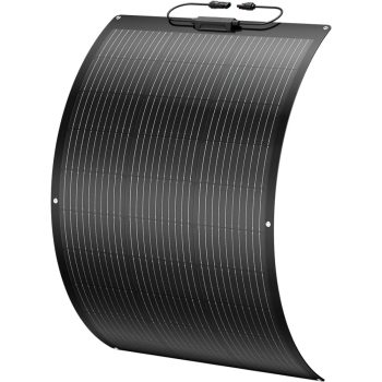 BougeRV Arch 100 Watt 12 Volt Fiberglass Flexible Solar Panel, 10BB Portable Solar Panel for RV Camping Home Boat Marine Curve Surface