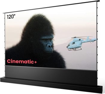 Open Box ALR-F220C 120" Motorized Floor Rising ALR Ultra Short Throw Projector Screen, 4K/8K 3D