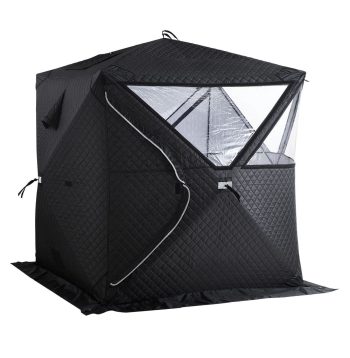 Portable Sauna Tent for 4 Person, Outdoor Steam Dry Sauna, Oxford Cloth & Steel Frame, Camping/Home Gym