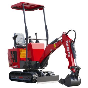 1 Ton Mini Excavator USA Stock, Crawler Excavator with Gasoline Powered Compact Small Digger with 13.5HP EPA Engine, USA Stock, for Trenching, Farming, Curbside Delivery & Professional Unloading