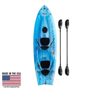 Lifetime Envoy 10.5 ft Sit-On-Top Tandem Kayak with Paddles, (91192)