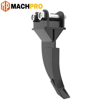 MachPro Mini Excavator Ripper Attachment, Single Hook Backhoe Scarifier for 1-1.5 Ton Excavators, 3.54" Span, 0.98" Hole, 3.54" Center Wheelbase