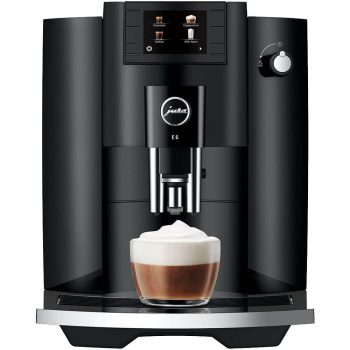 Restored Jura 1562299 E6 Automatic Coffee and Espresso Machine - Piano Black - Factory