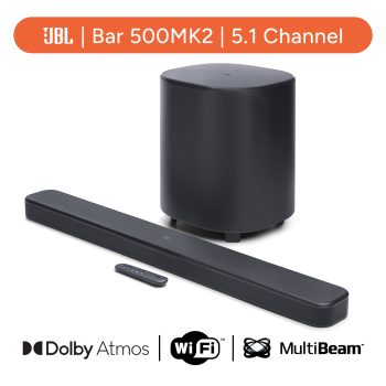 JBL Bar 500MK2 - 5.1 channelsoundbar system with Dolby Atmos - Black