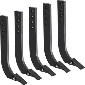 Garvee Box Blade Shank Replacement for Tractor, 18" Adjustable 4-Hole w/ Scarifier Teeth - Digging/Plowing Part (5pc)