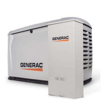 Generac 14kW Home Standby Generator with 200 amp transfer switch, cellular connectivity, easy to use, whole house power backup, smart outage solution.